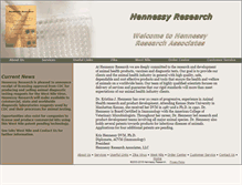 Tablet Screenshot of hennessyresearch.com